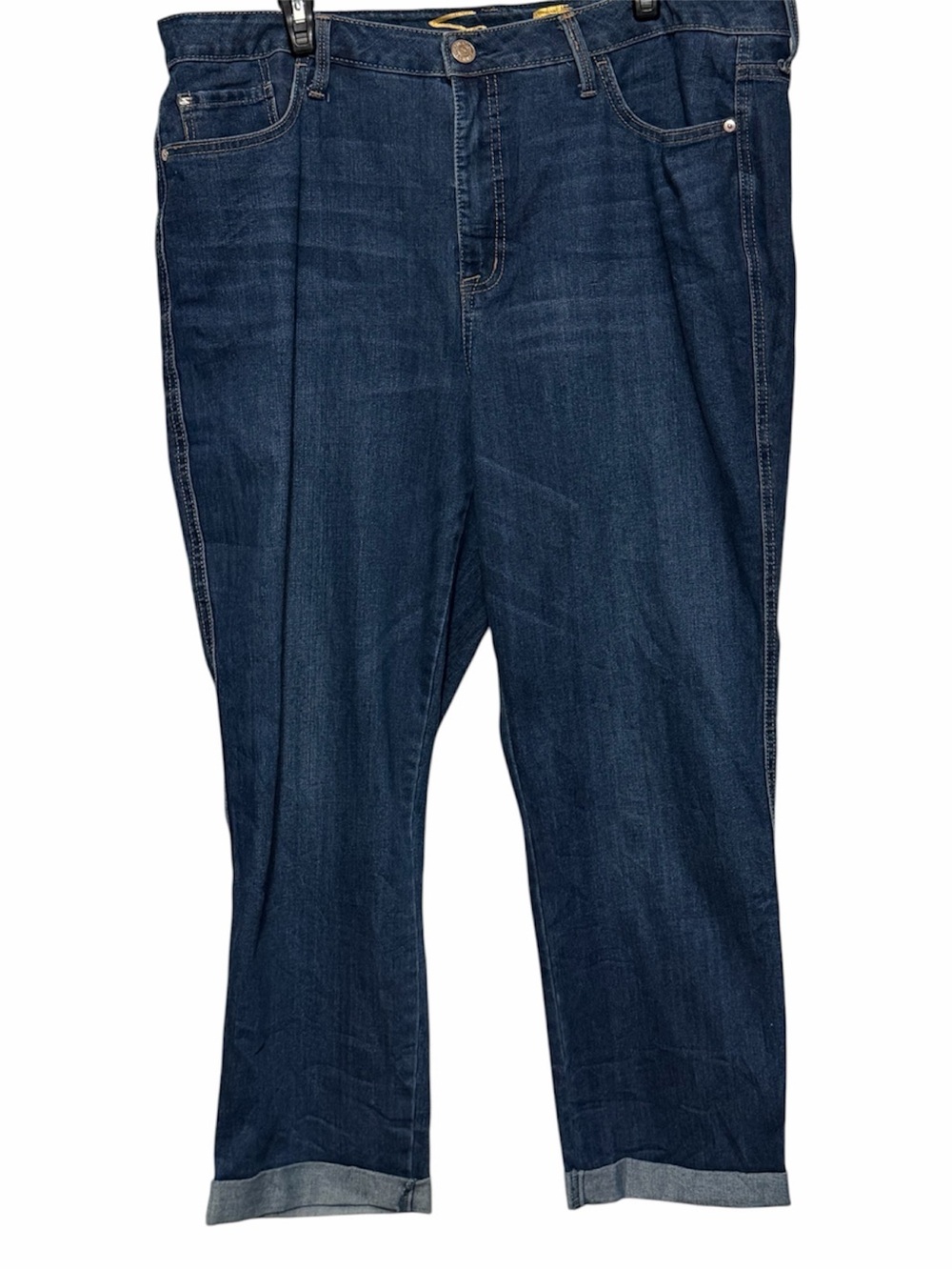Size 16 Seven7 Women's Straight Leg Jeans - Dark Blue Denim